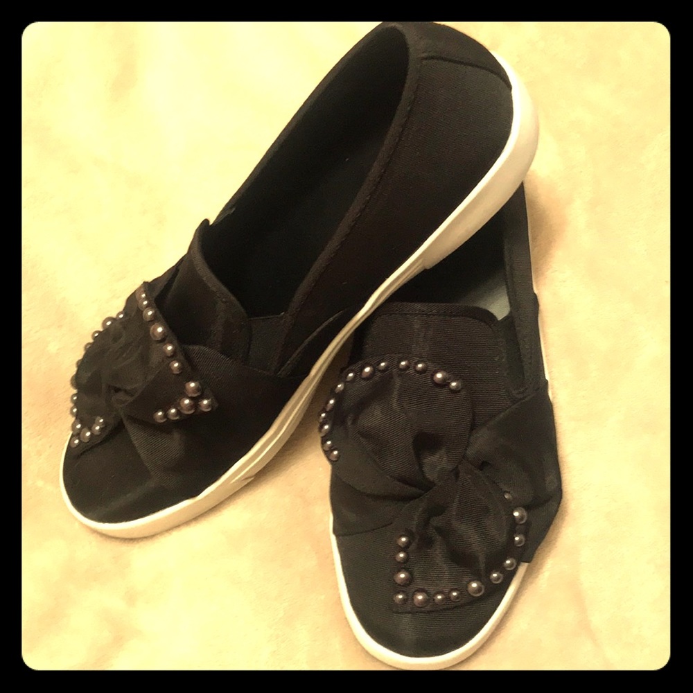 Call It Spring Slip on Bow Sneakers